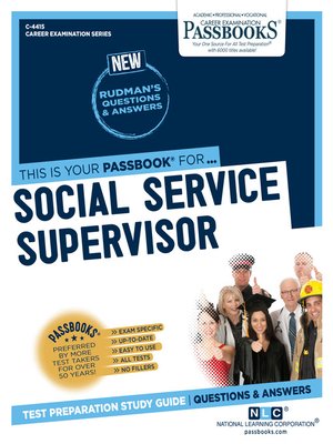 cover image of Social Service Supervisor